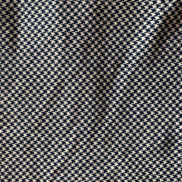 Made in Belgium women’s skirt houndstooth A-line navy white size XS academia - Picture 5 of 15